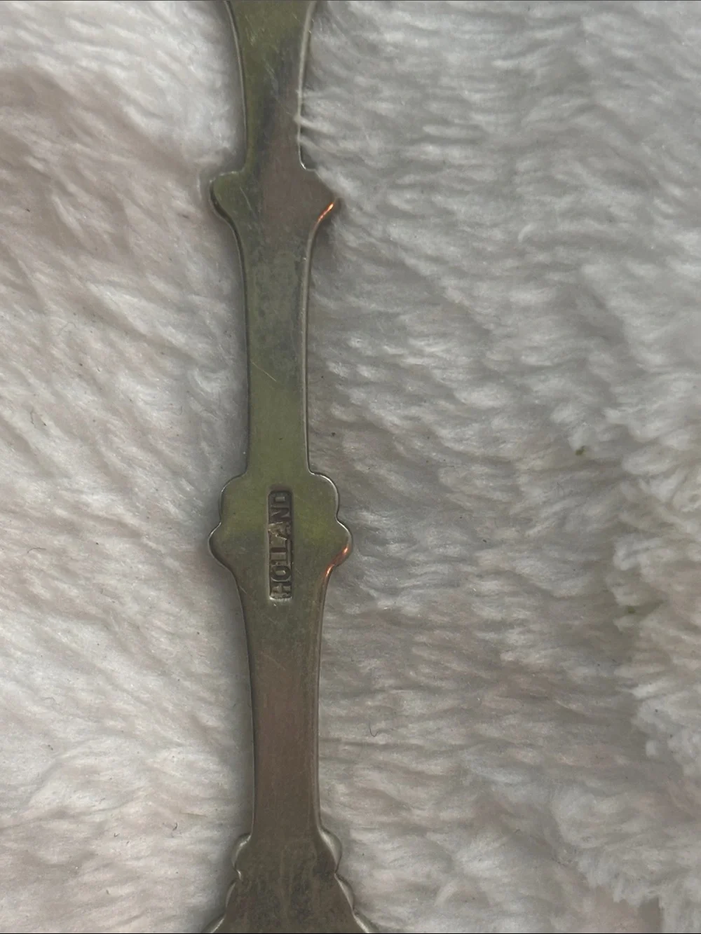 Ornate Silver Deer Collectible Spoon - Silver